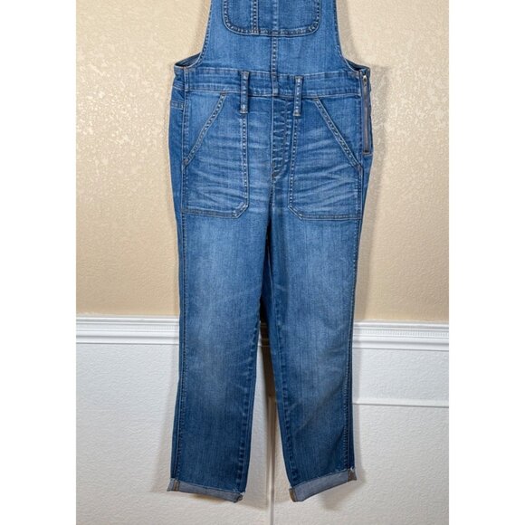 Madewell Women's Skinny Denim Overalls in Kemp Wash - Picture 8 of 11